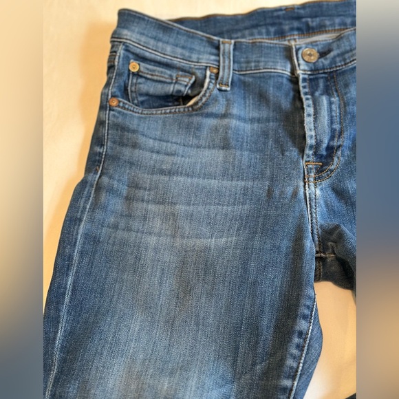 7 For All Mankind, size 30, fitted blue jeans - Picture 2 of 6